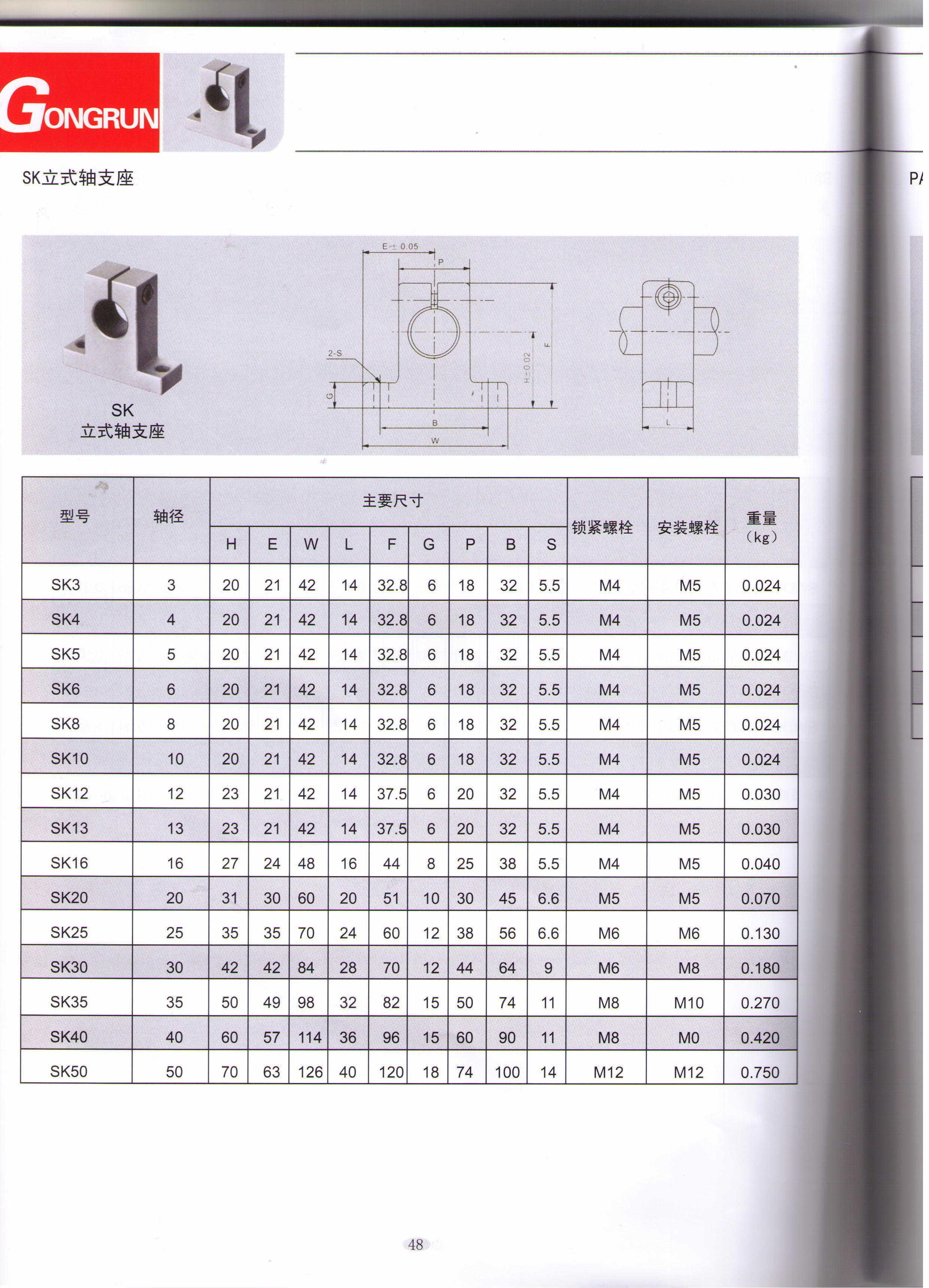 SK立式轴支座(撑)